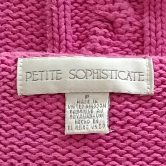 Women's Sleeveless Cable-Knit Cotton Sweater - Picture 6 of 11